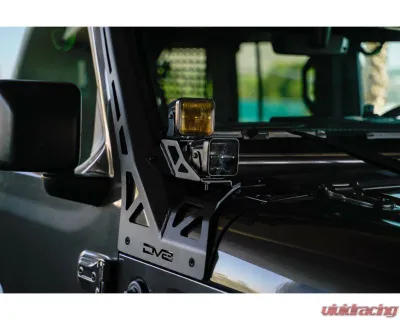 DV8 Off-Road A-Pillar Dual Light Pod Mounts for Jeep Wrangler JL | Gladiator JT 2018 - LBJL-11