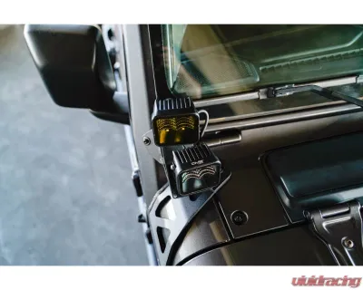 DV8 Off-Road A-Pillar Dual Light Pod Mounts for Jeep Wrangler JL | Gladiator JT 2018 - LBJL-11