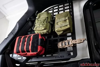 DV8 Offroad Rear Window Molle Panels Jeep Wrangler JL 2018-2023 - MPJL-01