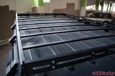 DV8 Off-Road Full-Length Roof Rack Steel Black Jeep Wrangler JKU 2007-2018 - RRJK-03