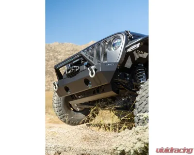 DV8 Off-Road Front Bumper Sway-Bar Disconnect Motor Skid Plate for Jeep Wrangler JL & Gladiator JT 2018 - SPJL-02