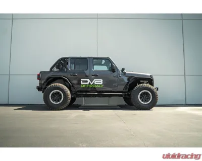 DV8 Offroad OE Plus 4-Door Side Steps Jeep Wrangler JL 2018 - SRJL-08