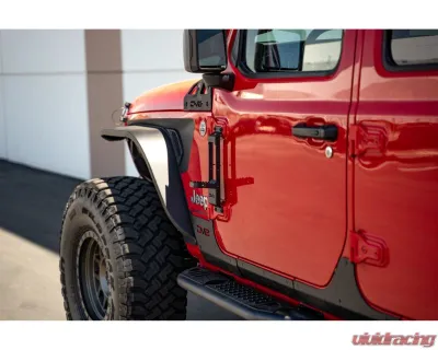DV8 Offroad Hinge Mounted Steps Jeep Wrangler JK/JL | Gladiator JT 2007 - STJL-04