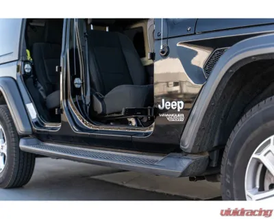DV8 Offroad Foot Pegs Jeep Wrangler JK | JK | JL | JLU | Gladiator JT 2007-2025 - STJL-05