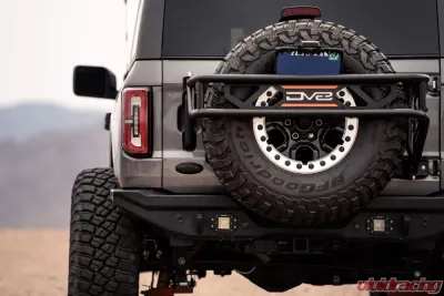 DV8 Off-Road Spare Tire Guard & Accessory Mount for Ford Bronco 2021-2023 - TCBR-01