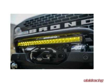 DV8 Offroad 20-Inch Elite Series Amber LED Light Bar Single Row - BE20SW105W-A