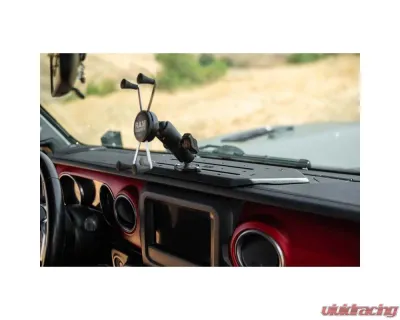 2018-2024 Jeep Wrangler JL, JLU , Gladiator JT V8 Offroad Device Dash Mount V2 - DMJL-02