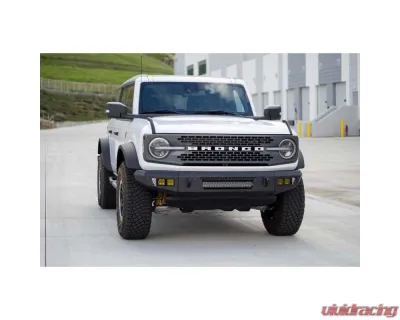DV8 Off-Road FBBR-06 Front Bumper V2 for 2021-2025 Ford Bronco, Steel, Black - FBBR-06