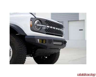 DV8 Off-Road FBBR-06 Front Bumper V2 for 2021-2025 Ford Bronco, Steel, Black - FBBR-06