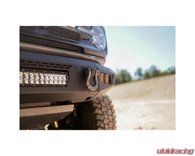 DV8 Off-Road FBBR-06 Front Bumper V2 for 2021-2025 Ford Bronco, Steel, Black - FBBR-06