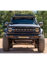 DV8 Off-Road FBBR-06 Front Bumper V2 for 2021-2025 Ford Bronco, Steel, Black                                     - FBBR-06 - Image 2