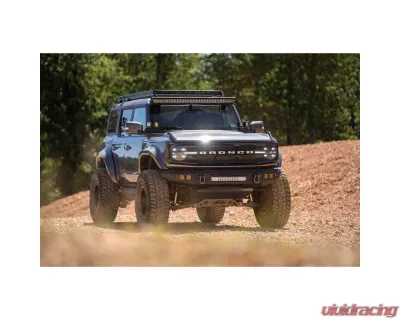 DV8 Off-Road FBBR-06 Front Bumper V2 for 2021-2025 Ford Bronco, Steel, Black - FBBR-06