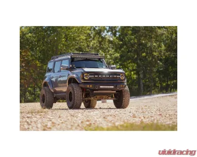 DV8 Off-Road FBBR-06 Front Bumper V2 for 2021-2025 Ford Bronco, Steel, Black - FBBR-06