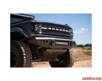 DV8 Off-Road FBBR-06 Front Bumper V2 for 2021-2025 Ford Bronco, Steel, Black - FBBR-06