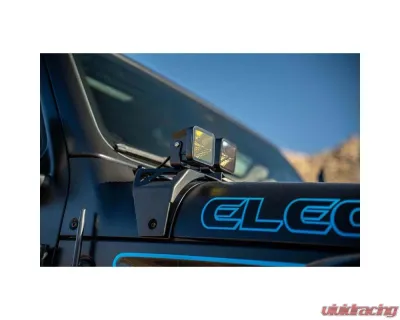 DV8 Offroad Dual Light Pod Mounts Jeep Wrangler JL | JLU | Gladiator JT 2020-2025 - LBJL-12