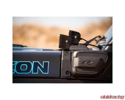 DV8 Offroad Dual Light Pod Mounts Jeep Wrangler JL | JLU | Gladiator JT 2020-2025 - LBJL-12