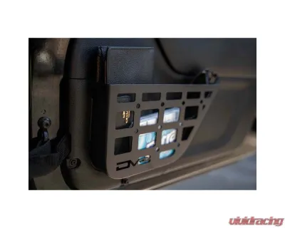 2011-2018 Jeep Wrangler JK 2-Door DV8 Offroad Slim Front Door ONLY Molle Pockets - MPJK-07