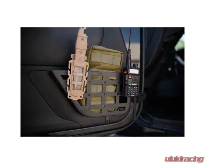 2011-2018 Jeep Wrangler JK 2-Door DV8 Offroad Slim Front Door ONLY Molle Pockets - MPJK-07