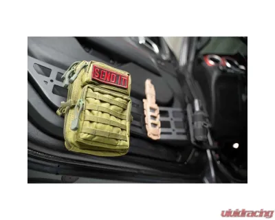 DV8 Off-Road Front Door Pocket Molle Panels for 2018-2025 Jeep Gladiator JT Wrangler JL JLU - MPJL-05