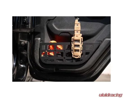 DV8 Off-Road Slim Rear Door Molle Pockets for 2018-2025 Jeep Wrangler JLU Gladiator JT - MPJL-08