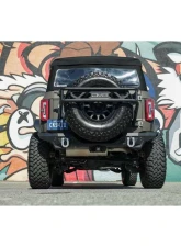 2021-2024 Ford Bronco DV8 Offroad Spec Series Rear Bumper                                     - RBBR-05 - Image 9