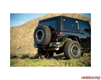 DV8 Off-Road FS-7 Series Rear Bumper for 2007-2018 Jeep Wrangler JK JKU, Steel - RBJK-12