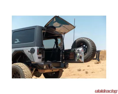2007-2018 Jeep Wrangler DV8 Offroad Body Mounted Tire Carrier - TCJK-14