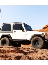 DV8 Offroad Hardtop Rear Window Replacement Kit w/ Hinges and Struts Jeep Wrangler TJ 1997-2006                                     - A-HT96WNDW - Image 2