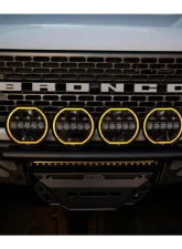 DV8 Offroad 20-Inch Halo Elite Dual Row Light Bar w/ Accent Light                                     - BE20EW200W-H - Image 10