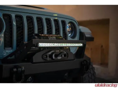 DV8 Offroad 20-Inch Halo Elite Single Row Light Bar w/ Accent Light - BE20SW105W-H