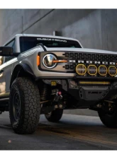 DV8 Offroad 7-Inch Halo Elite Round Light w/ Accent Halo                                     - BE7RW108W-H - Image 2