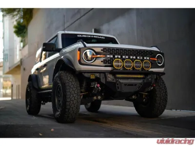 DV8 Offroad 7-Inch Halo Elite Round Light w/ Accent Halo - BE7RW108W-H