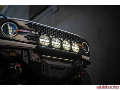 DV8 Offroad 7-Inch Halo Elite Round Light w/ Accent Halo - BE7RW108W-H