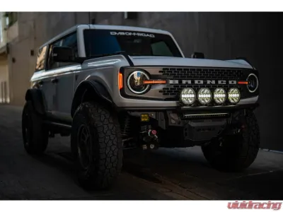 DV8 Offroad 7-Inch Halo Elite Round Light w/ Accent Halo - BE7RW108W-H