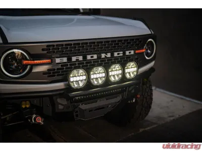 DV8 Offroad 7-Inch Halo Elite Round Light w/ Accent Halo - BE7RW108W-H