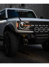 DV8 Offroad 7-Inch Halo Elite Round Light w/ Accent Halo                                     - BE7RW108W-H - Image 8