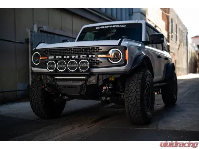 DV8 Offroad 7-Inch Halo Elite Round Light w/ Accent Halo - BE7RW108W-H