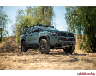 DV8 Off-Road Centric Winch Front Bumper for 2025 Toyota 4Runner, Steel, Black Powder Coat - FBTF3-03