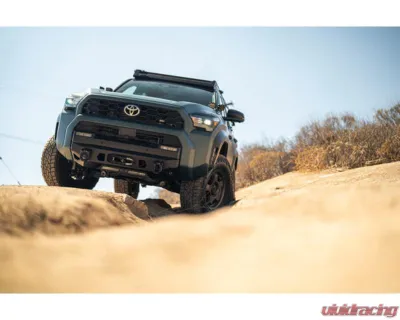 DV8 Off-Road Centric Winch Front Bumper for 2025 Toyota 4Runner, Steel, Black Powder Coat - FBTF3-03
