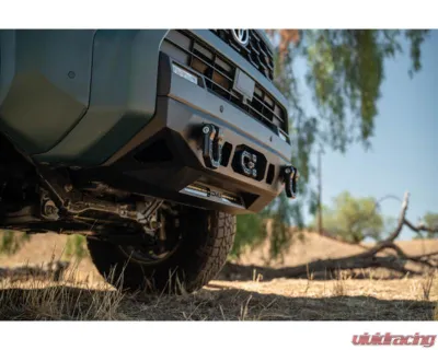 DV8 Off-Road Centric Winch Front Bumper for 2025 Toyota 4Runner, Steel, Black Powder Coat - FBTF3-03