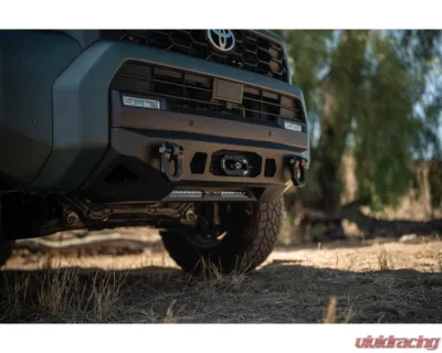 DV8 Off-Road Centric Winch Front Bumper for 2025 Toyota 4Runner, Steel, Black Powder Coat - FBTF3-03