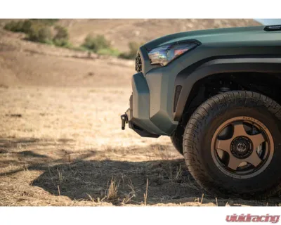 DV8 Off-Road Centric Winch Front Bumper for 2025 Toyota 4Runner, Steel, Black Powder Coat - FBTF3-03