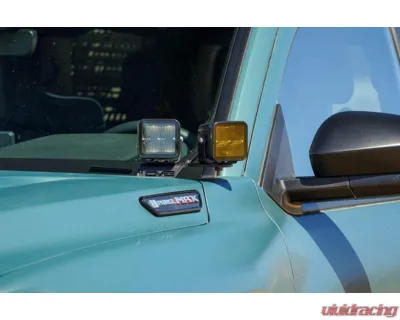 DV8 Off-Road Ditch Light Brackets for 2025 Toyota 4Runner, Steel, Bolt-On, Black Finish - LBTF3-01