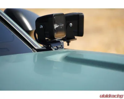 DV8 Off-Road Ditch Light Brackets for 2025 Toyota 4Runner, Steel, Bolt-On, Black Finish - LBTF3-01