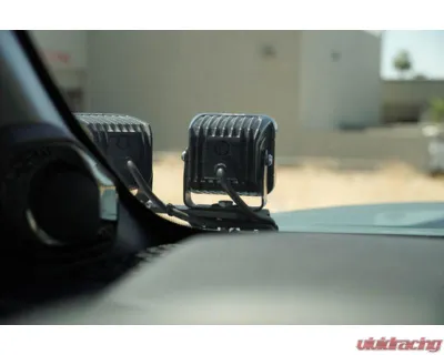 DV8 Off-Road Ditch Light Brackets for 2025 Toyota 4Runner, Steel, Bolt-On, Black Finish - LBTF3-01