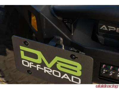 DV8 Offroad Universal Quick Release D-Ring License Plate Mount - LPUN-01