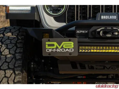 DV8 Offroad Universal Quick Release D-Ring License Plate Mount - LPUN-01