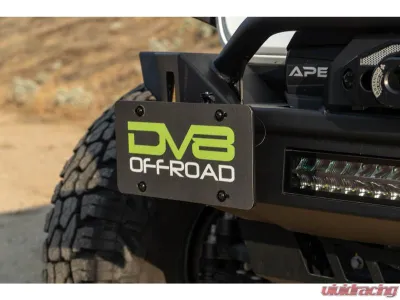 DV8 Offroad Universal Quick Release D-Ring License Plate Mount - LPUN-01