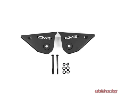 DV8 Off-Road Trailing Arm Skid Plates for 2025 Toyota 4Runner, 5mm Steel, Black Finish - SPTF3-02