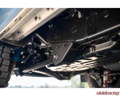 DV8 Off-Road Trailing Arm Skid Plates for 2025 Toyota 4Runner, 5mm Steel, Black Finish - SPTF3-02